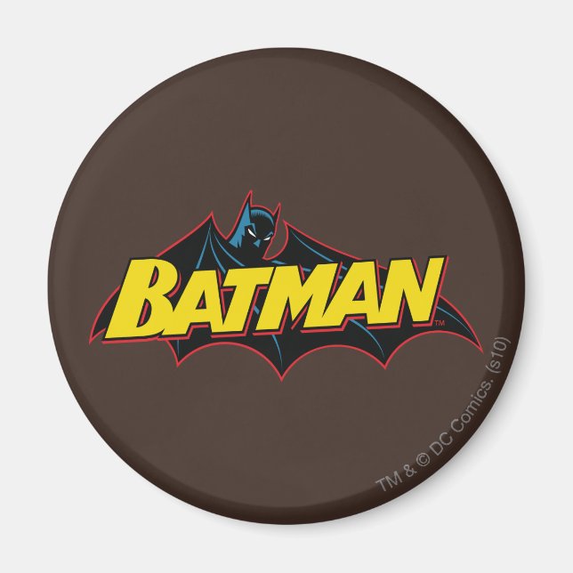 Imán Batman | Logotipo de la vieja escuela (Frente)