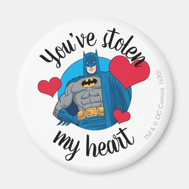Imán Batman Valentine | Me has robado el corazón (Frente)