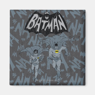 Imán Batman Y Robin Con El Gráfico Con Problemas De Log