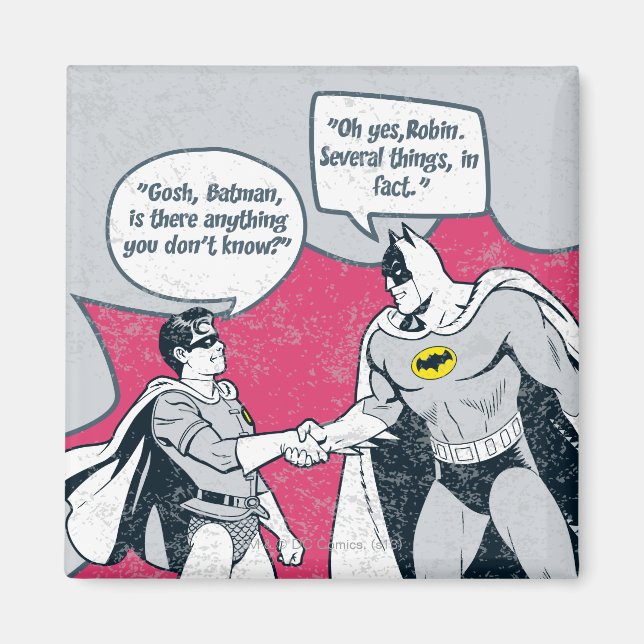 Imán Batman Y Robin Handshake Molestos (Frente)