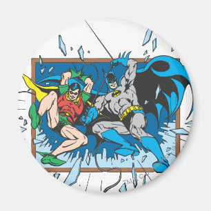 Imán Batman y Robin Shatter Window