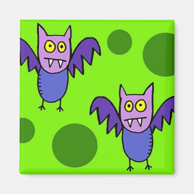 Imán "Bats Personalizado" Fridge Magnet (Frente)