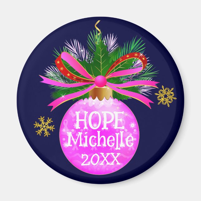 Imán Baudible de cinta rosada (Frente)