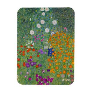 Imán Bauerngarten, pintura al óleo, Gustav Klimt