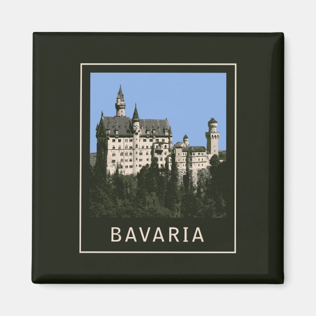Imán Bavaria Neuschwanstein (Frente)