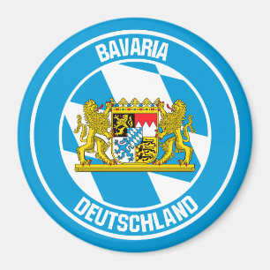 Imán Baviera redonda Emblem