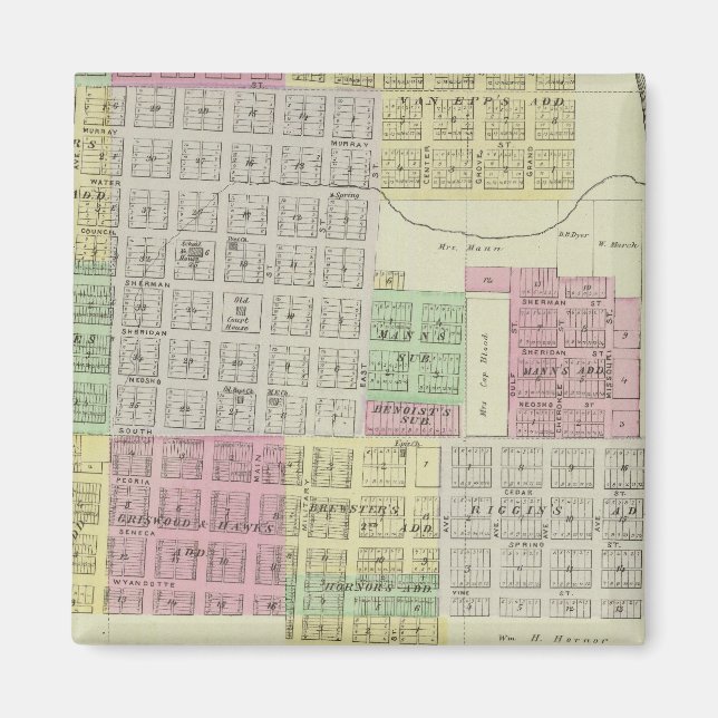 Imán Baxter Springs, Condado de Cherokee, Kansas (Frente)