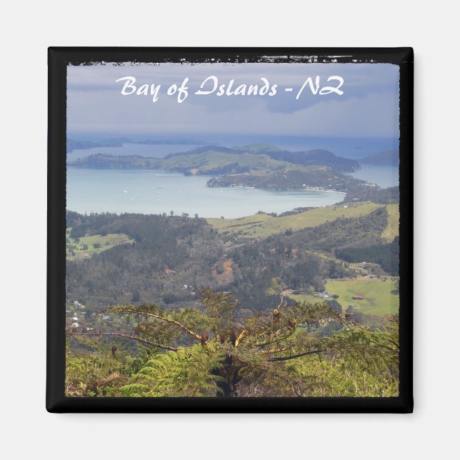 Imán Bay of Islands, Nueva Zelandia 2 (Fridge Magnet) (Frente)