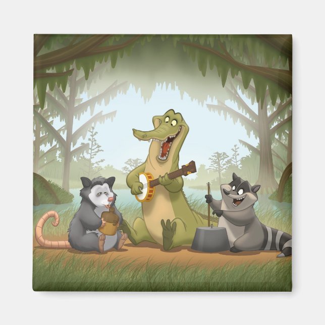 Imán Bayou Jug Band Magnet (Frente)