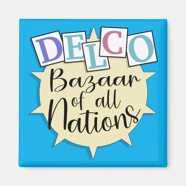Imán Bazar Delco de todas las naciones (Frente)