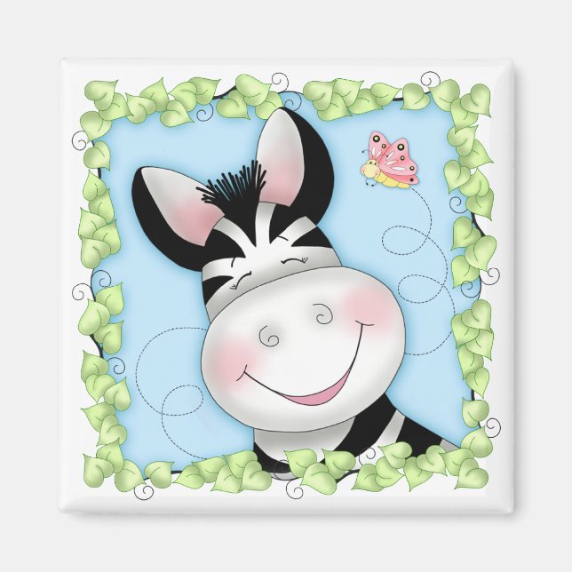 Imán BaZoPeoples Zach the Zebra Magnet (Frente)