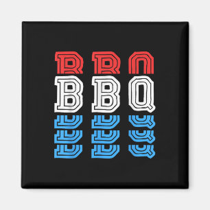 Imán Bbq Bandera De Ee.Uu. Parrillada Día Memorial