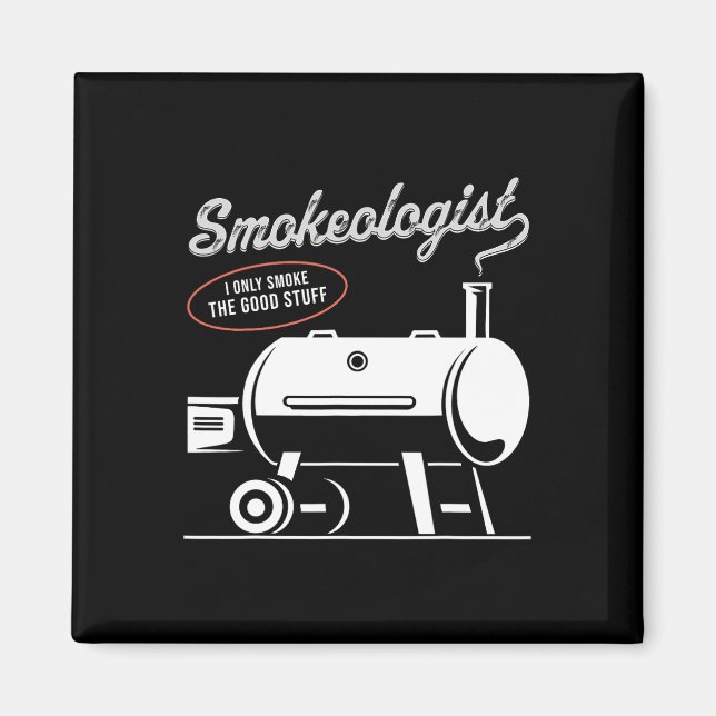 Imán Bbq Dad Funny Smoat Fumador Rbe (Frente)