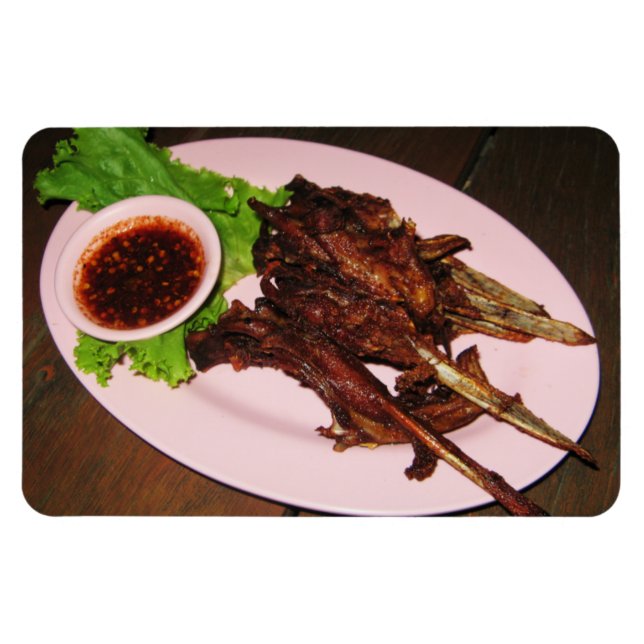 Imán BBQ Duck Beaks ... Thai Asian Street Food (Horizontal)