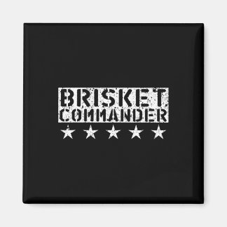 Imán [bbq Dude] Brisket Commander Bbq Shirt 