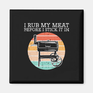 Imán Bbq Ropa Mi Carne Antes De Palo Retro Funny Byrbec