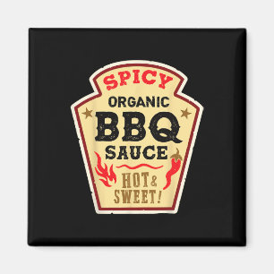 Imán Bbq Sauce Hot Spicy Grill Ketchup Byrbeque Hallowe