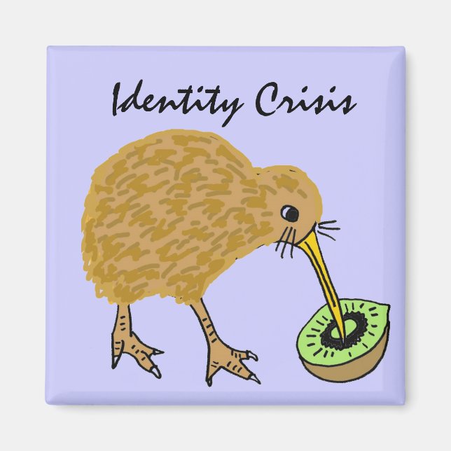 Imán BC-Funny Kiwi Bird and Fruit Magnet (Frente)