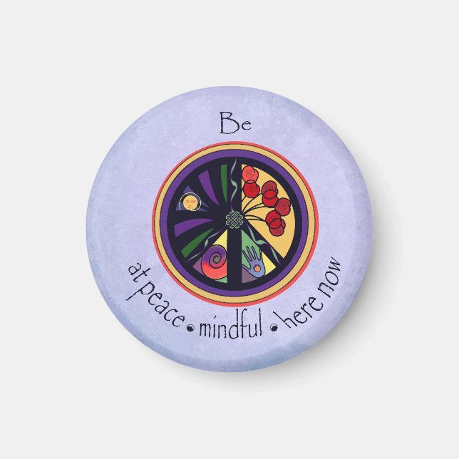Imán Be at Peace Mandala Magnet (Frente)