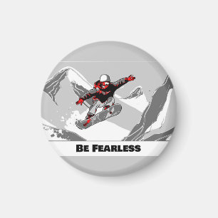 Imán Be Fearless - Snowboarder