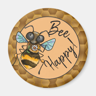 Imán Be Happy Adorable Honeybee