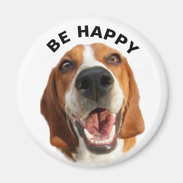 Imán Be Happy Beagle (Frente)