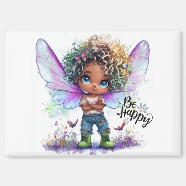 Imán Be Happy Lil Fairy Magnet (Anverso)