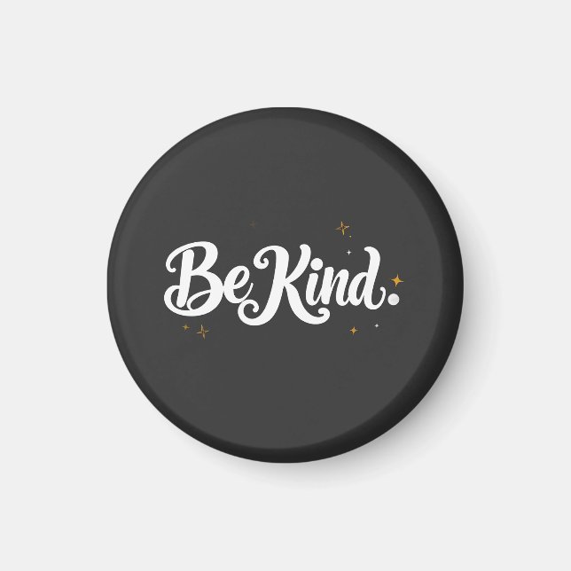 Imán "Be Kind" Calligraphy Magnet - Elegant Mini Art &  (Frente)
