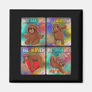 Imán Be Kind Sloth Child School Teacher Motivational Qu