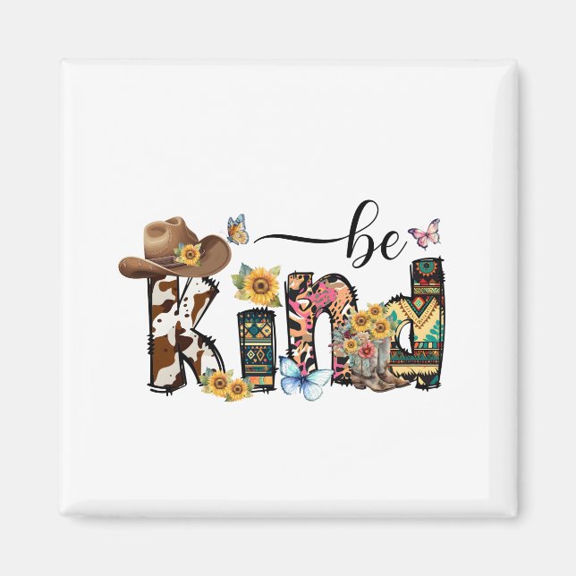 Imán Be Kind Sunflower flora (Frente)