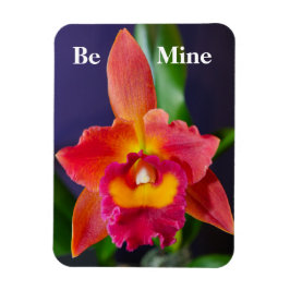 Imán Be Mine Naranja Orchid Flexible Magnet