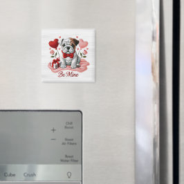 Imán Be Mine Valentine English Bulldog Magnet