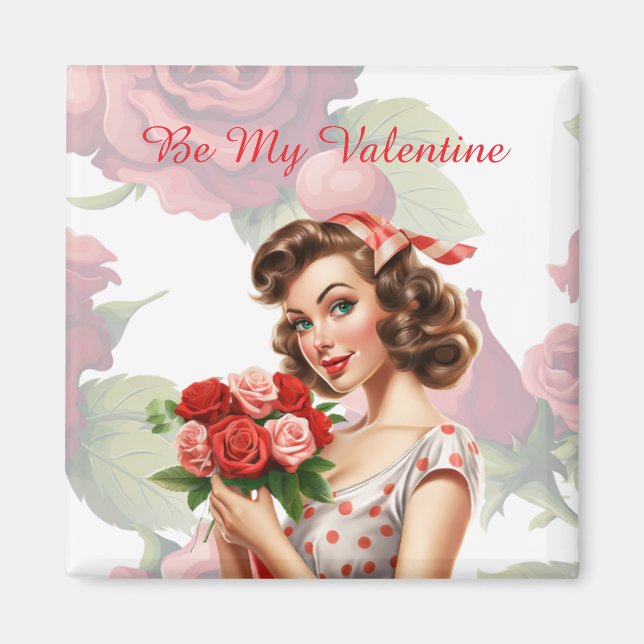 Imán Be My Valentine Sweetheart Magnet  (Frente)