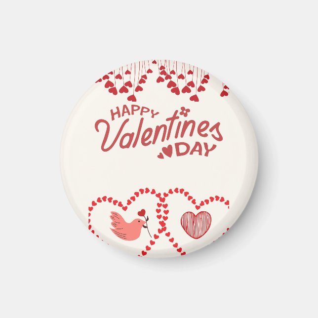 Imán Be My Valentine: Un día de amor y romance (Frente)