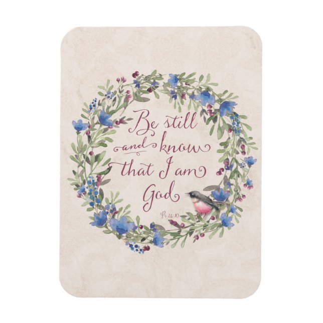 Imán Be Still and Know - Salm 46:10 (Vertical)