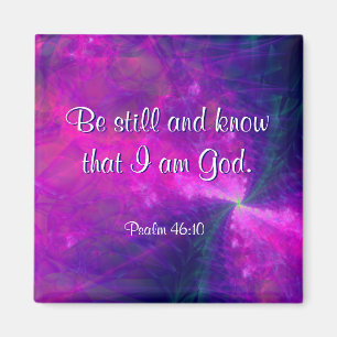 Imán "Be Still" Magnet de Escritura de Arte Fractal