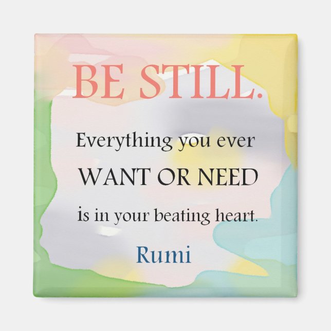 Imán Be Still - Rumi Cita (Frente)