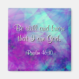 Imán "Be Still" Salm 46:10 Scripture Verse Magnet