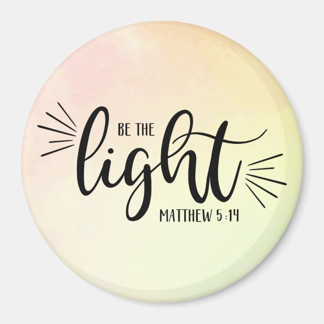 Imán Be the Light Matthew 5:14 (Frente)