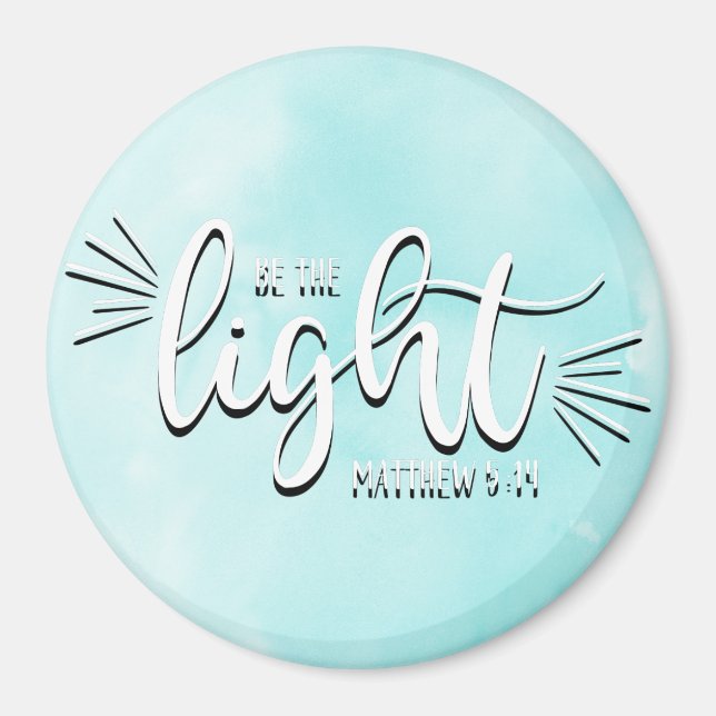 Imán Be the Light Matthew 5:14 (Frente)