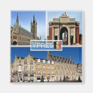 Imán BE Ypres - Lakenhal, en el Museo Flanders Fields -