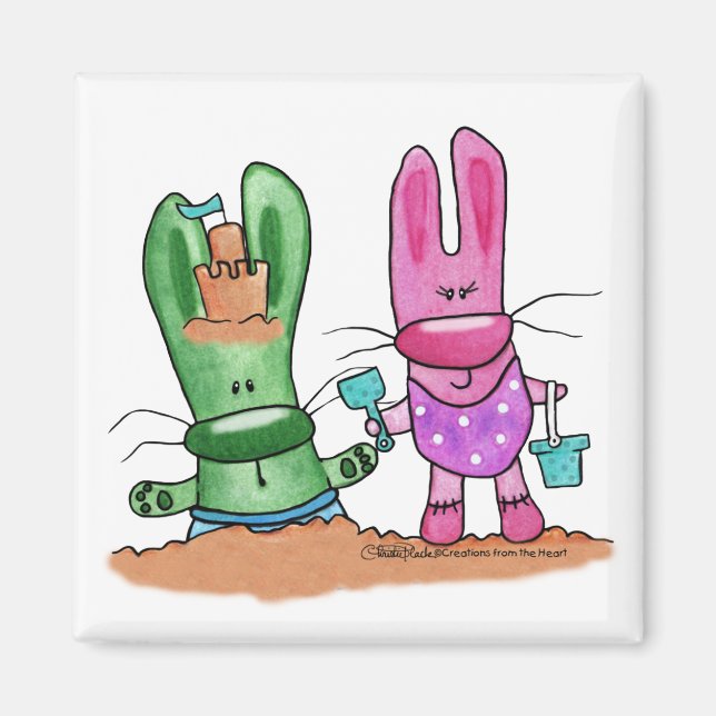 Imán Beach Bunnies-Summer Fun (Frente)