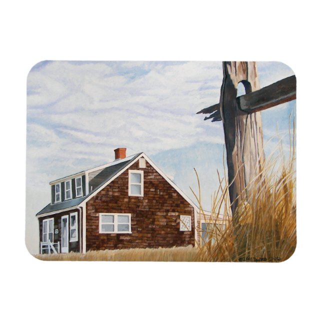 Imán Beach House Sunrise Flexible Magnet (Horizontal)