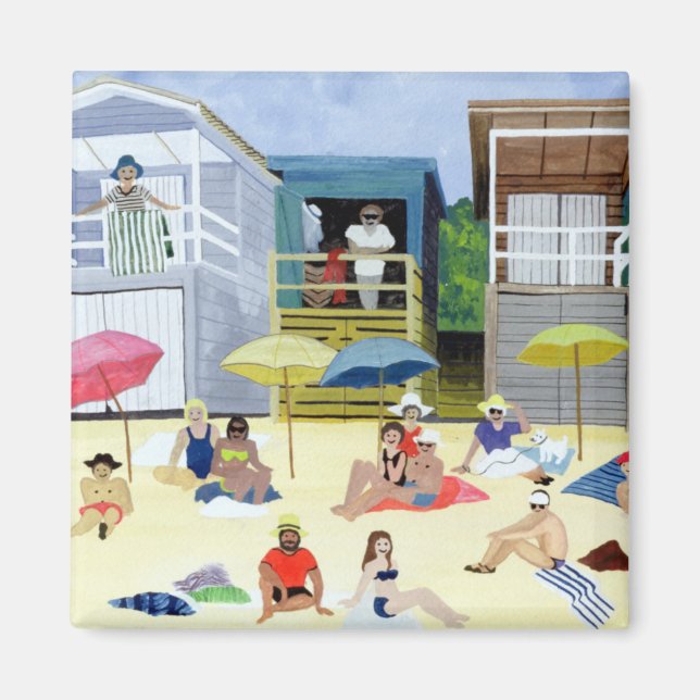 Imán Beach Huts 1991 (Frente)