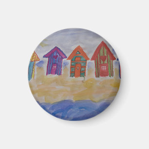 Imán Beach Huts Magnet