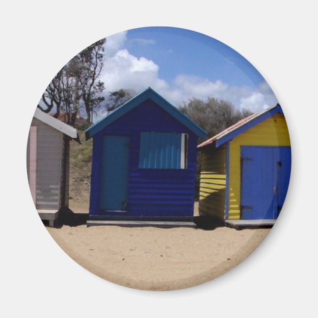 Imán Beach Huts Melbourne 2 (Frente)
