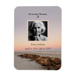 Imán Beach In Lolove Memory Funeral Memorial Keepsake