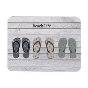 Imán Beach Life, chanclas en el paseo marítimo