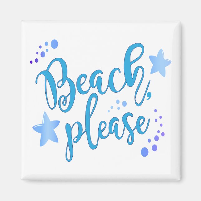 Imán Beach Please (Frente)