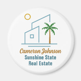 Imán Beach Real Estate Company Cute Personalizable